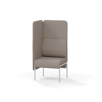 Adapt 60 sohva, korkea selkänoja, sivupaneeli oikealla, ik 45, K 128