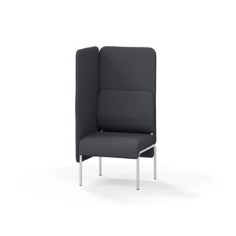 Adapt 60 sohva, korkea selkänoja, sivupaneeli oikealla, ik 45, K 128