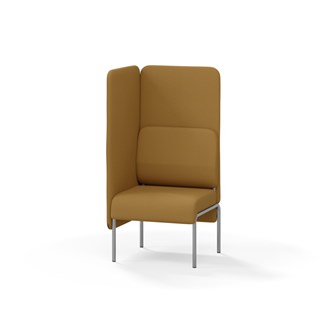 Adapt 60 sohva, korkea selkänoja, sivupaneeli oikealla, ik 45, K 128
