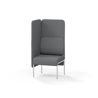 Adapt 60 sohva, korkea selkänoja, sivupaneeli oikealla, ik 45, K 128