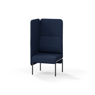 Adapt 60 sohva, korkea selkänoja, sivupaneeli oikealla, ik 45, K 128