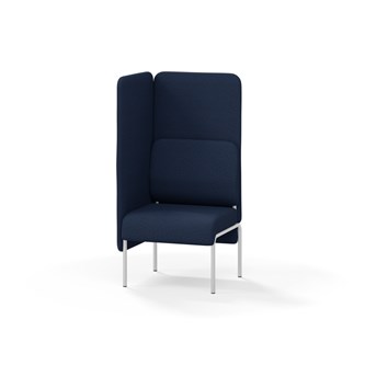 Adapt 60 sohva, korkea selkänoja, sivupaneeli oikealla, ik 45, K 128