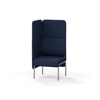 Adapt 60 sohva, korkea selkänoja, sivupaneeli oikealla, ik 45, K 128