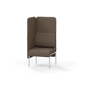Adapt 60 sohva, korkea selkänoja, sivupaneeli oikealla, ik 45, K 128