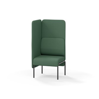 Adapt 60 sohva, korkea selkänoja, sivupaneeli oikealla, ik 45, K 128