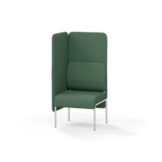 Adapt 60 sohva, korkea selkänoja, sivupaneeli oikealla, ik 45, K 128