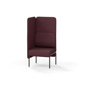 Adapt 60 sohva, korkea selkänoja, sivupaneeli oikealla, ik 45, K 128