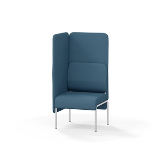 Adapt 60 sohva, korkea selkänoja, sivupaneeli oikealla, ik 45, K 128