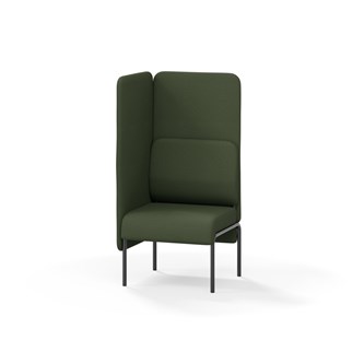 Adapt 60 sohva, korkea selkänoja, sivupaneeli oikealla, ik 45, K 128