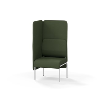 Adapt 60 sohva, korkea selkänoja, sivupaneeli oikealla, ik 45, K 128
