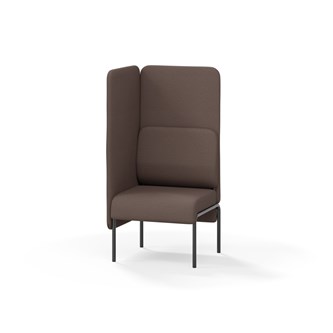 Adapt 60 sohva, korkea selkänoja, sivupaneeli oikealla, ik 45, K 128