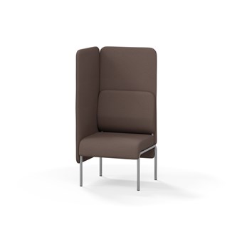 Adapt 60 sohva, korkea selkänoja, sivupaneeli oikealla, ik 45, K 128