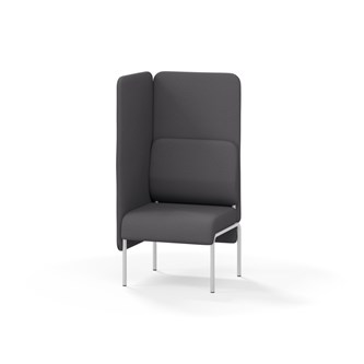 Adapt 60 sohva, korkea selkänoja, sivupaneeli oikealla, ik 45, K 128