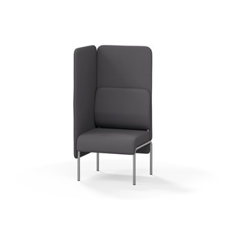 Adapt 60 sohva, korkea selkänoja, sivupaneeli oikealla, ik 45, K 128