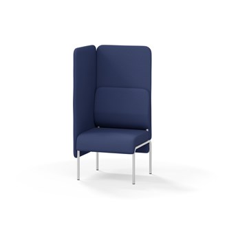 Adapt 60 sohva, korkea selkänoja, sivupaneeli oikealla, ik 45, K 128