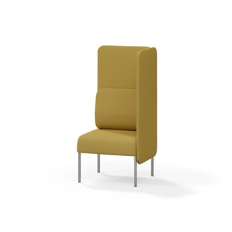 Adapt 60 sohva, korkea selkänoja, sivupaneeli vasemmalla, ik 45, K 128