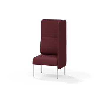 Adapt 60 sohva, korkea selkänoja, sivupaneeli vasemmalla, ik 45, K 128