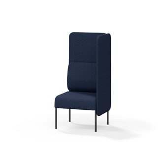 Adapt 60 sohva, korkea selkänoja, sivupaneeli vasemmalla, ik 45, K 128