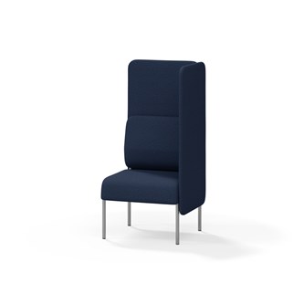 Adapt 60 sohva, korkea selkänoja, sivupaneeli vasemmalla, ik 45, K 128