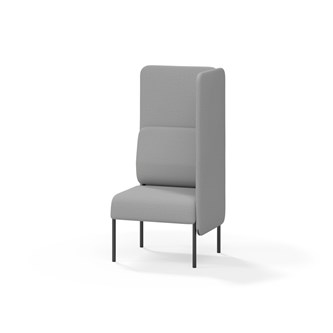 Adapt 60 sohva, korkea selkänoja, sivupaneeli vasemmalla, ik 45, K 128