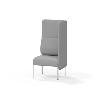 Adapt 60 sohva, korkea selkänoja, sivupaneeli vasemmalla, ik 45, K 128