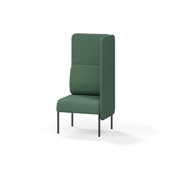 Adapt 60 sohva, korkea selkänoja, sivupaneeli vasemmalla, ik 45, K 128
