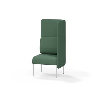 Adapt 60 sohva, korkea selkänoja, sivupaneeli vasemmalla, ik 45, K 128
