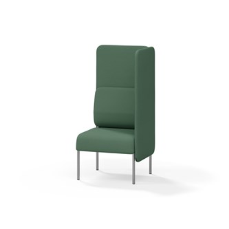 Adapt 60 sohva, korkea selkänoja, sivupaneeli vasemmalla, ik 45, K 128