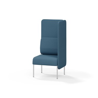 Adapt 60 sohva, korkea selkänoja, sivupaneeli vasemmalla, ik 45, K 128
