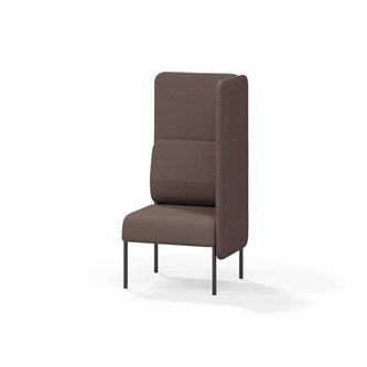 Adapt 60 sohva, korkea selkänoja, sivupaneeli vasemmalla, ik 45, K 128