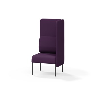 Adapt 60 sohva, korkea selkänoja, sivupaneeli vasemmalla, ik 45, K 128