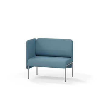 Adapt 90 sohva, matala selkänoja, sivupaneeli oikealla, ik 45, K 88