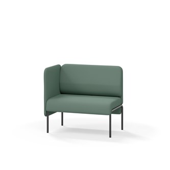 Adapt 90 sohva, matala selkänoja, sivupaneeli oikealla, ik 45, K 88