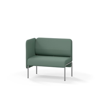 Adapt 90 sohva, matala selkänoja, sivupaneeli oikealla, ik 45, K 88