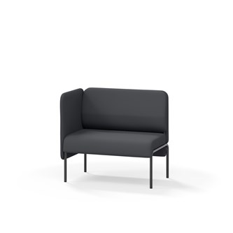 Adapt 90 sohva, matala selkänoja, sivupaneeli oikealla, ik 45, K 88