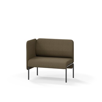 Adapt 90 sohva, matala selkänoja, sivupaneeli oikealla, ik 45, K 88