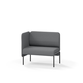 Adapt 90 sohva, matala selkänoja, sivupaneeli oikealla, ik 45, K 88