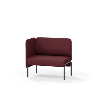Adapt 90 sohva, matala selkänoja, sivupaneeli oikealla, ik 45, K 88