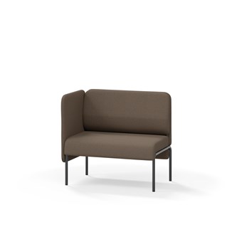 Adapt 90 sohva, matala selkänoja, sivupaneeli oikealla, ik 45, K 88