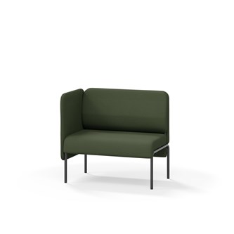 Adapt 90 sohva, matala selkänoja, sivupaneeli oikealla, ik 45, K 88
