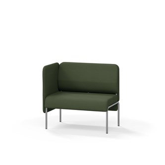 Adapt 90 sohva, matala selkänoja, sivupaneeli oikealla, ik 45, K 88