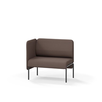 Adapt 90 sohva, matala selkänoja, sivupaneeli oikealla, ik 45, K 88