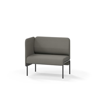 Adapt 90 sohva, matala selkänoja, sivupaneeli oikealla, ik 45, K 88
