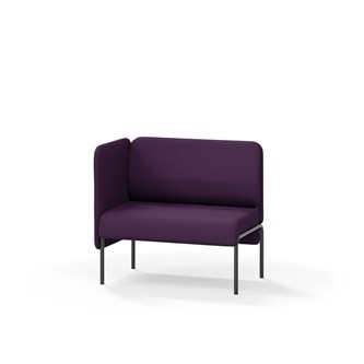 Adapt 90 sohva, matala selkänoja, sivupaneeli oikealla, ik 45, K 88