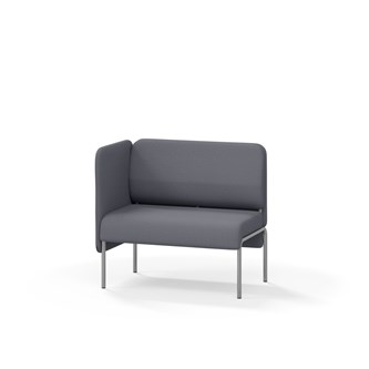 Adapt 90 sohva, matala selkänoja, sivupaneeli oikealla, ik 45, K 88