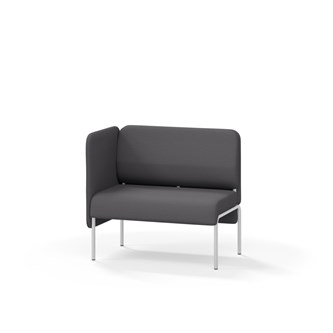 Adapt 90 sohva, matala selkänoja, sivupaneeli oikealla, ik 45, K 88