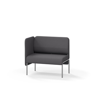 Adapt 90 sohva, matala selkänoja, sivupaneeli oikealla, ik 45, K 88