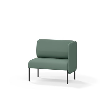 Adapt 90 sohva, matala selkänoja, sivupaneeli vasemmalla, ik 45, K 88
