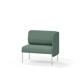 Adapt 90 sohva, matala selkänoja, sivupaneeli vasemmalla, ik 45, K 88