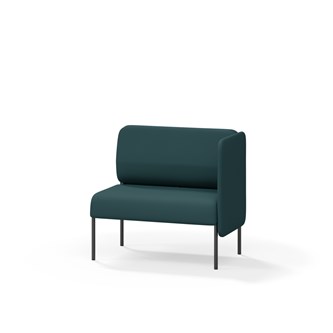 Adapt 90 sohva, matala selkänoja, sivupaneeli vasemmalla, ik 45, K 88